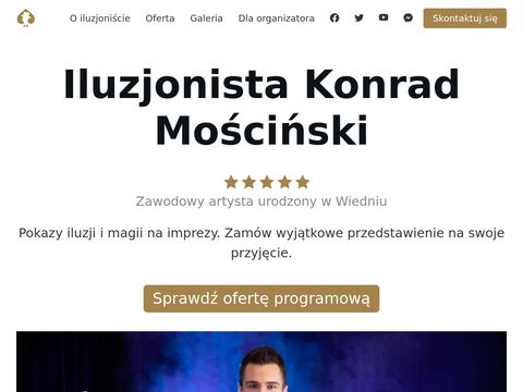 Iluzjonista Konrad Mościński