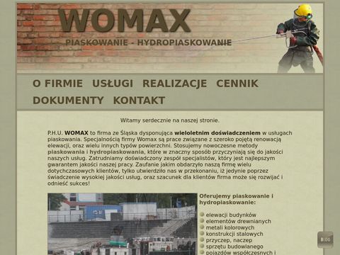 Piaskowanie powierzchni - Womax