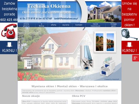 Technika Okienna okna Warszawa