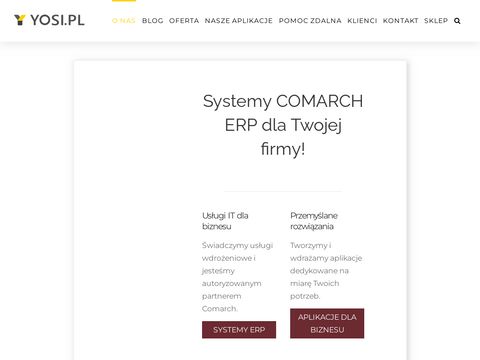 Yosi.pl oprogramowanie systemy ERP