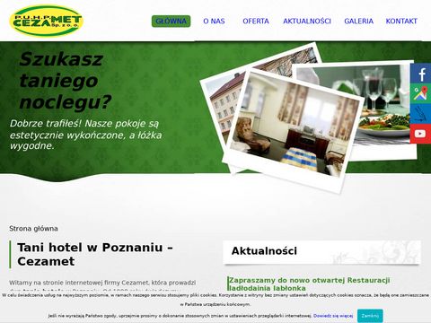 Cezamet Poznań tanie hotele