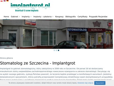 Implantgrot licówki Szczecin