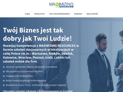 Maxres.pl kursy excel Warszawa
