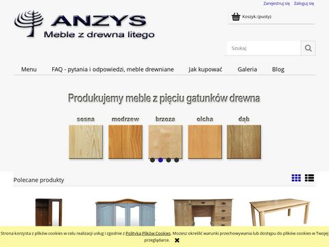 Anzys - meble drewniane