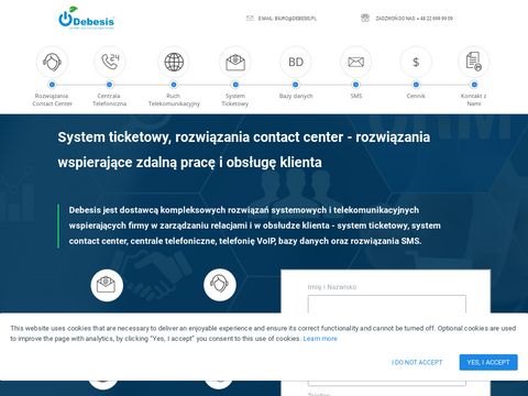 Systemy call center - Debesis