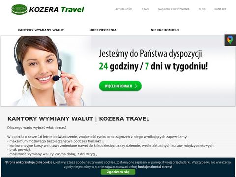 Kozera-travel.pl tani kantor wymiany