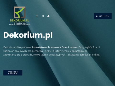 Dekorium.pl - hurtownia firan i zasłon
