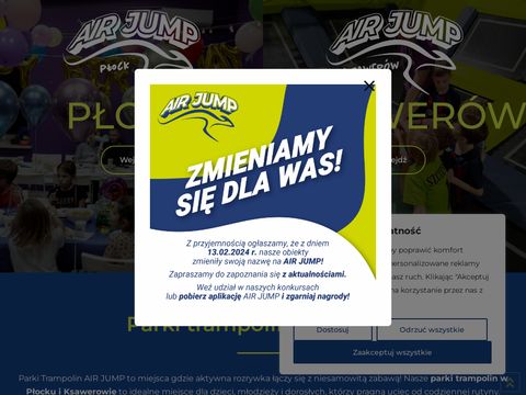Airjump.pl - urodziny dla dzieci Ksawerów