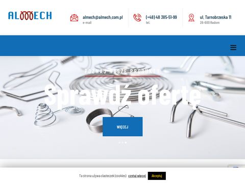Almech.com.pl - produkcja sprężyn