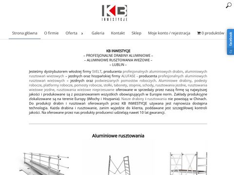 Kb-inwestycje.pl aluminiowe drabiny