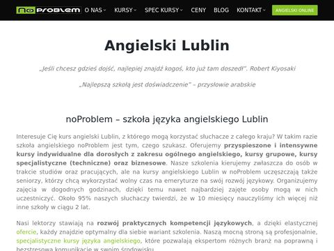 Noproblem.edu.pl - angielski online