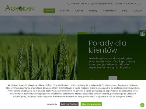 Agrokan.eu - wapna rolnicze