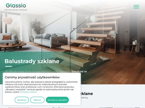Glassio.pl - balustrady szklane