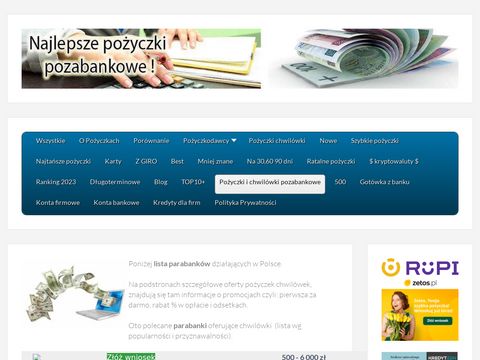 Pozyczkabez.pl pozabankowe pożyczki