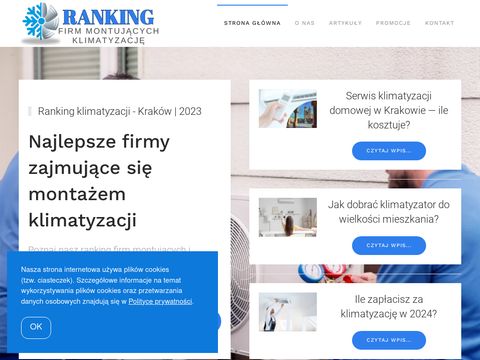 Top10klimatyzacje.pl - ranking firm Kraków