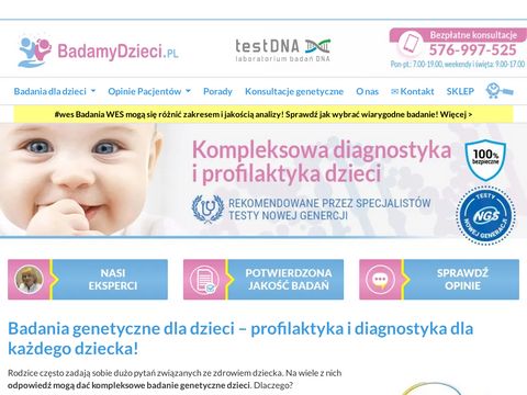 Testnova.pl badania dla dzieci
