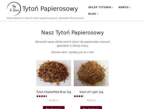 Tytonpapierosowy.pl sklep tytoniu