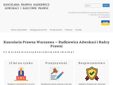 Radkiewicz.net.pl - adwokat Warszawa