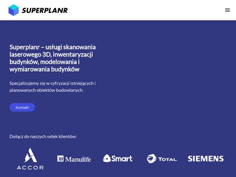 Superplanr.pl - usługi skanowania laserowego 3D