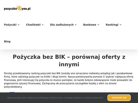 Pozyczka4you.pl - gotówka bez BIK