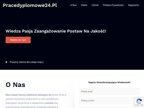 Pracedyplomowe24.pl - wzory prac